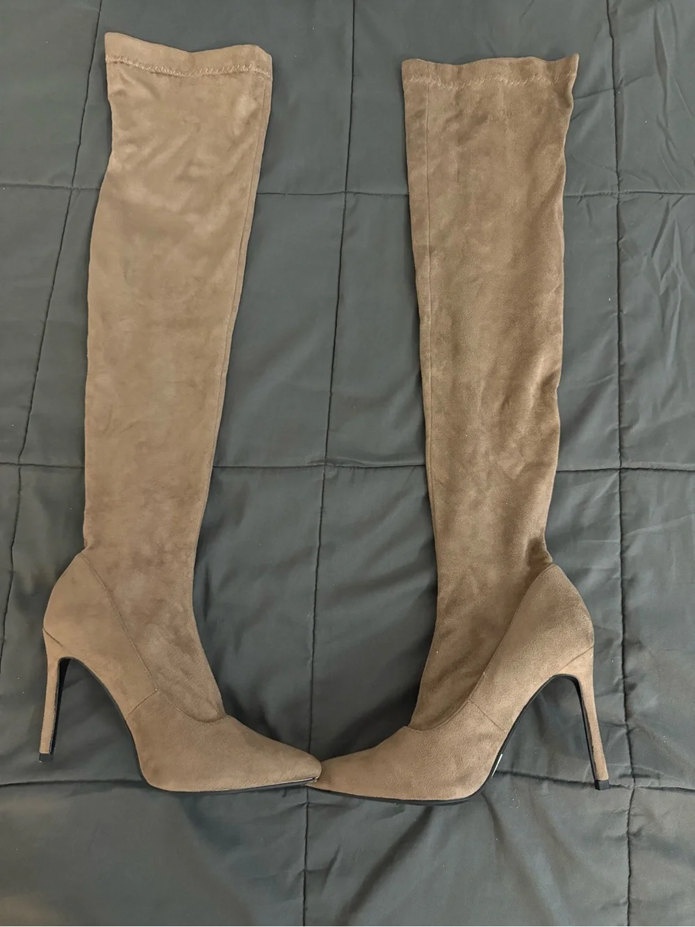 Women’s Over-the-Knee Stiletto Boot in Taupe
